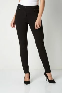 Roman Black Originals Zip Detail Ponte Trousers 11 Roman Black Originals Zip Detail Ponte Trousers -Roman Sales Shop unnamed file 10592