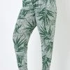 Roman Khaki Green Curve Leaf Print Jersey Tapered Trouser 1 Roman Khaki Green Curve Leaf Print Jersey Tapered Trouser -Roman Sales Shop unnamed file 10659