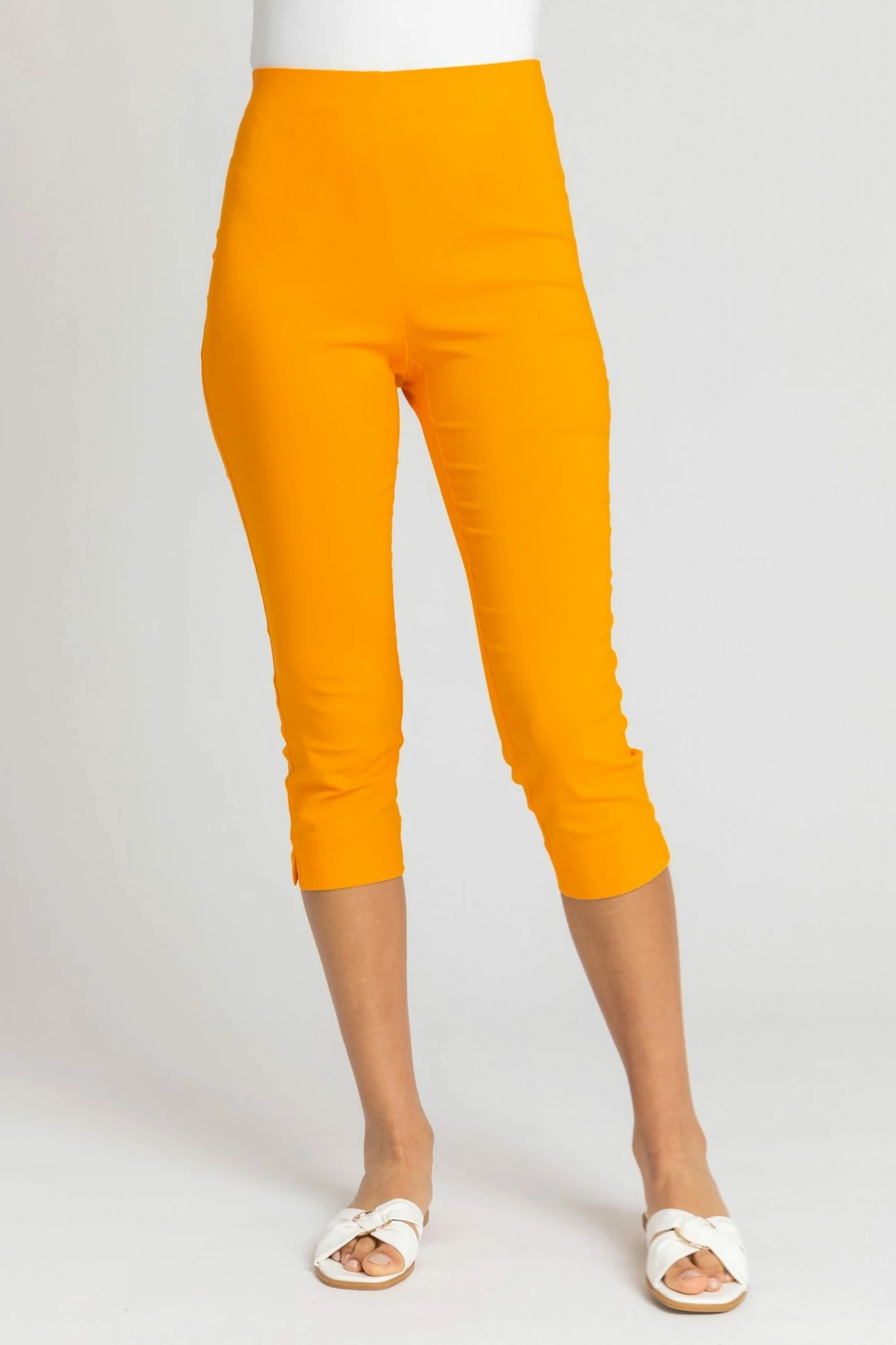 Roman Orange Cropped Stretch Trouser 3 Roman Orange Cropped Stretch Trouser