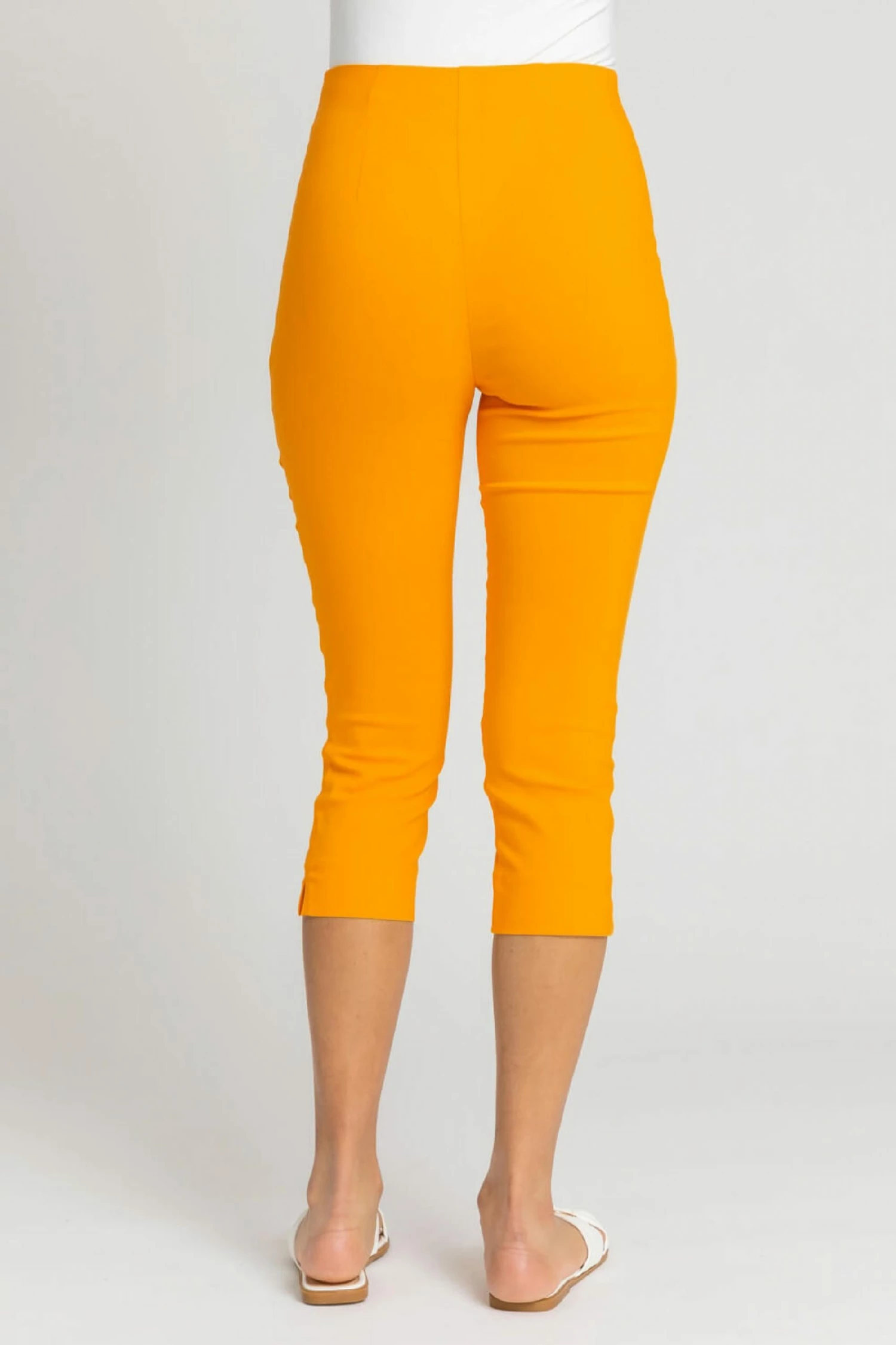 Roman Orange Cropped Stretch Trouser 4 Roman Orange Cropped Stretch Trouser - Image 2