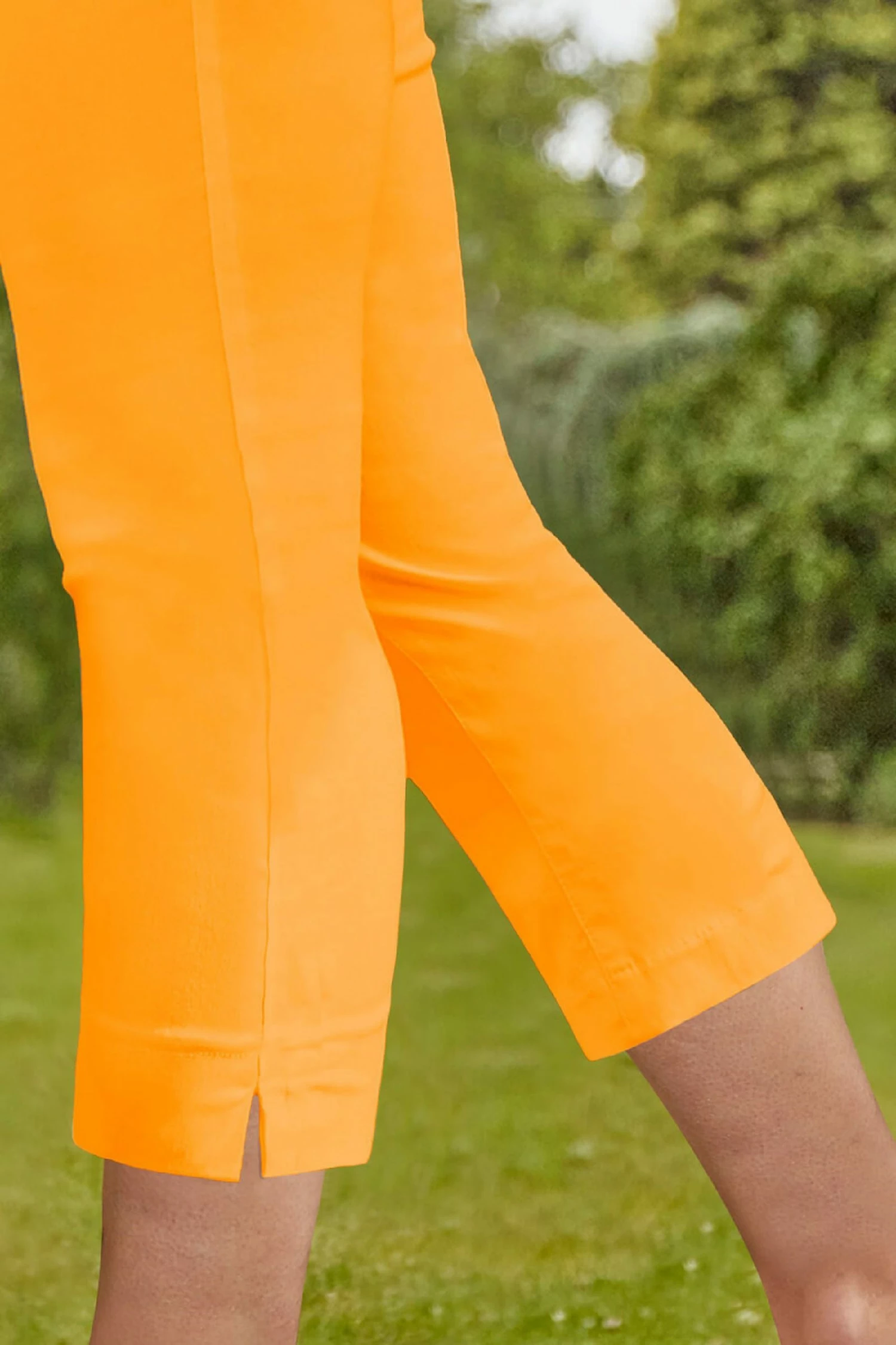 Roman Orange Cropped Stretch Trouser 6 Roman Orange Cropped Stretch Trouser - Image 4
