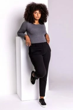Roman Black Curve Straight Smart Trousers 11 Roman Black Curve Straight Smart Trousers -Roman Sales Shop unnamed file 10673