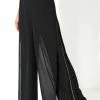 Roman Black Diamante Embellished Side Split Chiffon Trousers 1 Roman Black Diamante Embellished Side Split Chiffon Trousers -Roman Sales Shop unnamed file 10674
