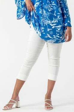 Roman Cream Curve Cropped Stretch Trouser -Roman Sales Shop unnamed file 10681