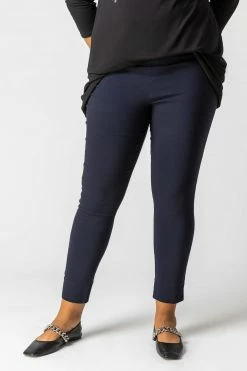 Roman Blue Curve Full Length Stretch Trousers