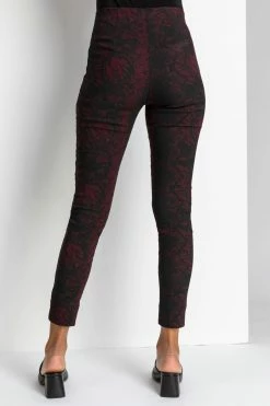 Roman Black Snake Print Full Length Stretch Trousers 10 Roman Black Snake Print Full Length Stretch Trousers -Roman Sales Shop unnamed file 10722