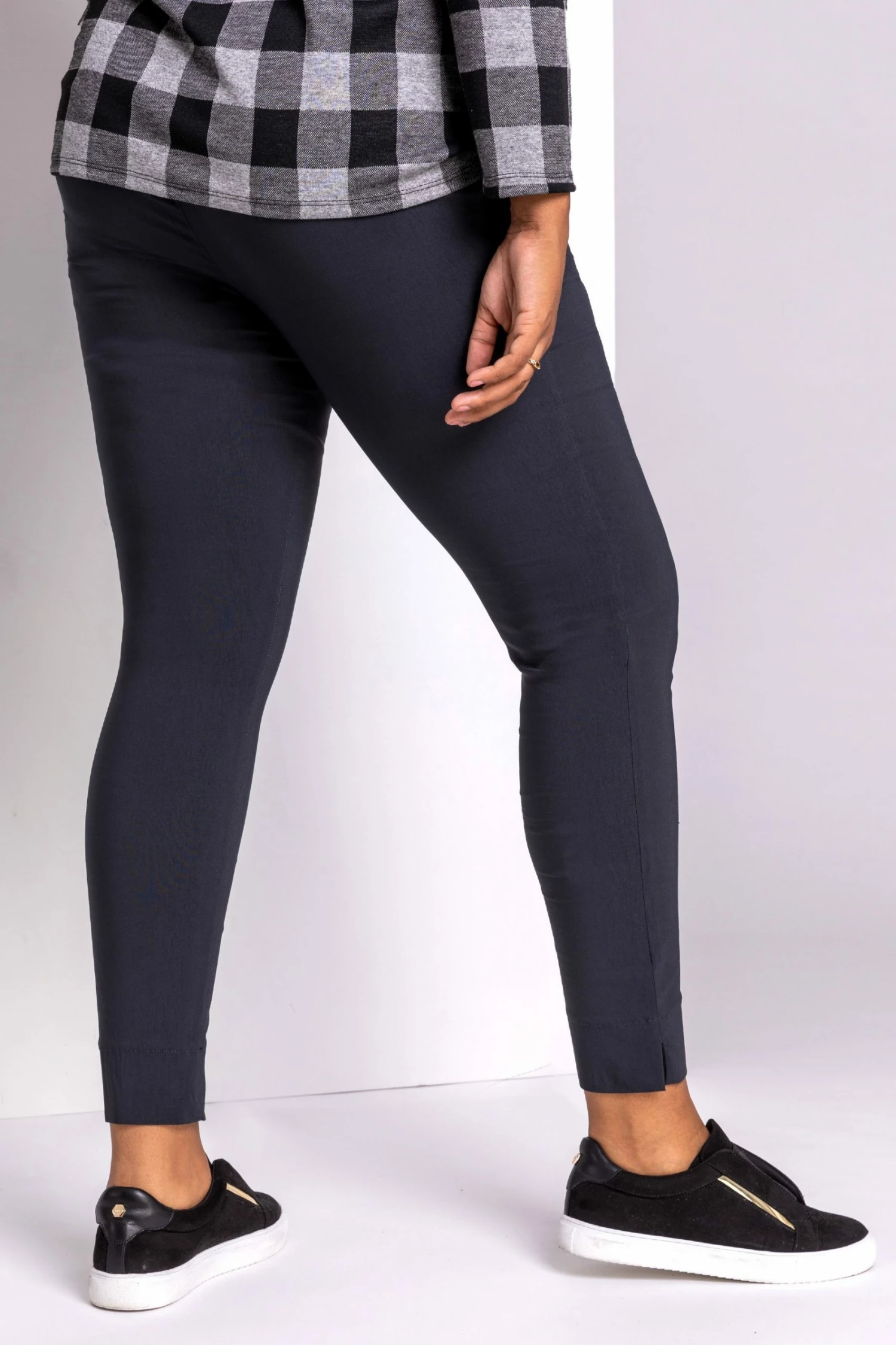 Roman Grey Curve Full Length Stretch Trousers 5 Roman Grey Curve Full Length Stretch Trousers - Image 4