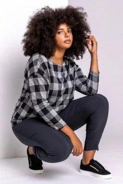 Roman Grey Curve Full Length Stretch Trousers 10 Roman Grey Curve Full Length Stretch Trousers -Roman Sales Shop unnamed file 10728