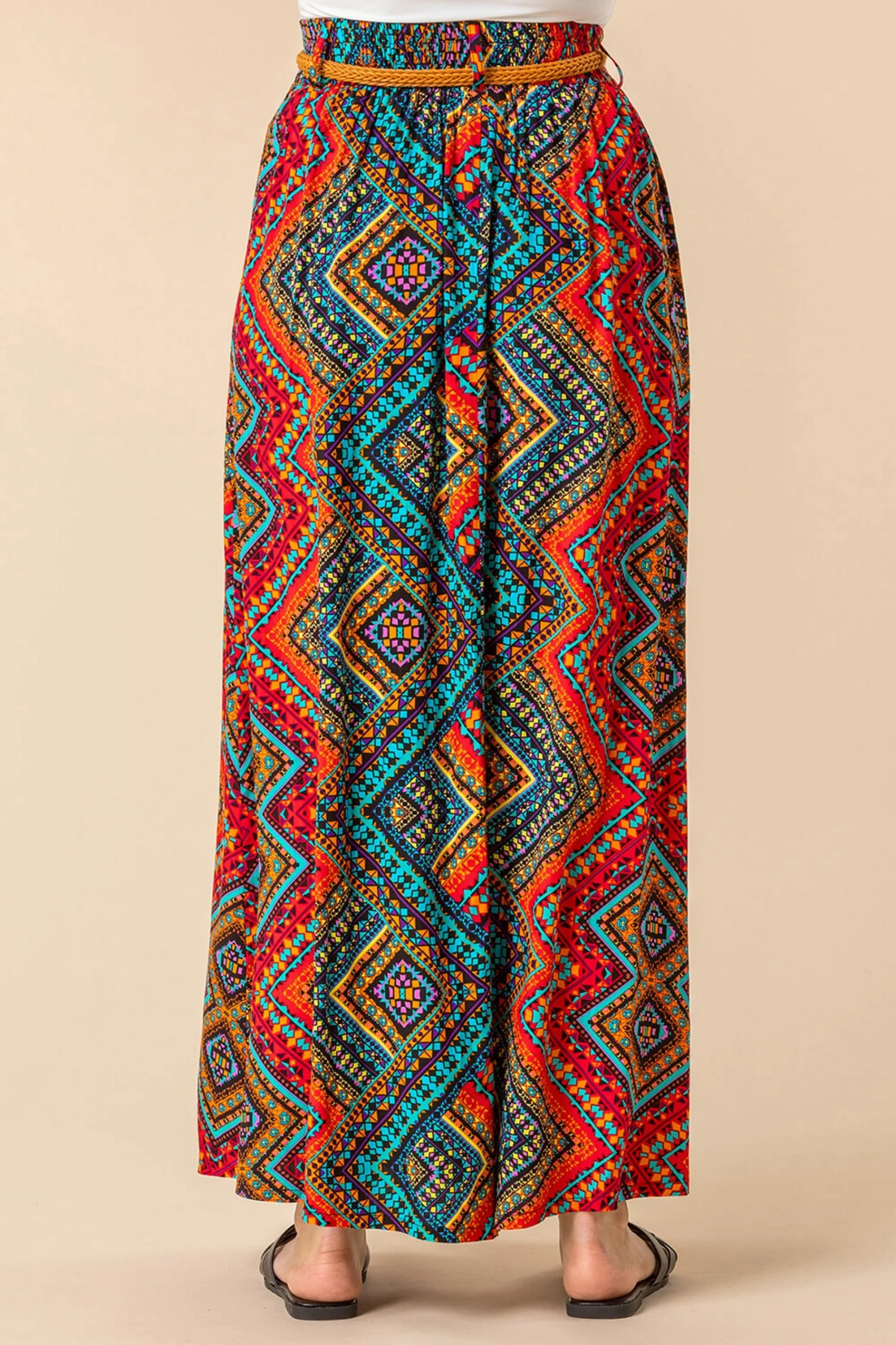 Roman Multi Aztec Print Maxi Skirt 4 Roman Multi Aztec Print Maxi Skirt - Image 2