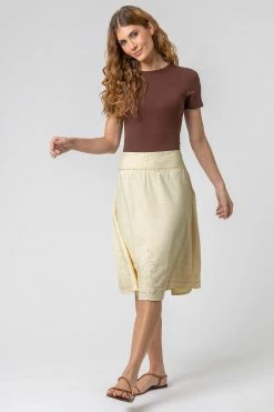 Roman Yellow Sequin Embellished A-Line Skirt 9 Roman Yellow Sequin Embellished A-Line Skirt -Roman Sales Shop unnamed file 10775