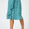 Roman Blue Ditsy Floral Frill Wrap Skirt 1 Roman Blue Ditsy Floral Frill Wrap Skirt -Roman Sales Shop unnamed file 10799