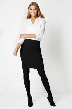 Roman Black Short Textured Jersey Skirt -Roman Sales Shop unnamed file 10837