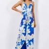 Roman Blue Floral Print Twist Front Maxi Dress 1 Roman Blue Floral Print Twist Front Maxi Dress -Roman Sales Shop unnamed file 1088