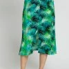 Roman Green Tropical Leaf Button Detail Midi Skirt 2 Roman Green Tropical Leaf Button Detail Midi Skirt -Roman Sales Shop unnamed file 10891