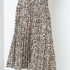 Roman Brown Petite Animal Print Pleated Midi Skirt 2 Roman Brown Petite Animal Print Pleated Midi Skirt -Roman Sales Shop unnamed file 10914