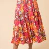 Roman Pink Tropical Floral Burnout Midi Skirt 2 Roman Pink Tropical Floral Burnout Midi Skirt -Roman Sales Shop unnamed file 10934