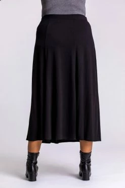 Roman Black Curve Jersey Stretch Midi Skirt -Roman Sales Shop unnamed file 10952