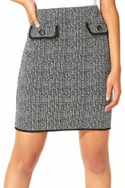 Roman Black Two Tone Textured Skirt 11 Roman Black Two Tone Textured Skirt -Roman Sales Shop unnamed file 10963