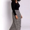 Roman Black Curve Animal Print Midi Skirt 2 Roman Black Curve Animal Print Midi Skirt -Roman Sales Shop unnamed file 11005