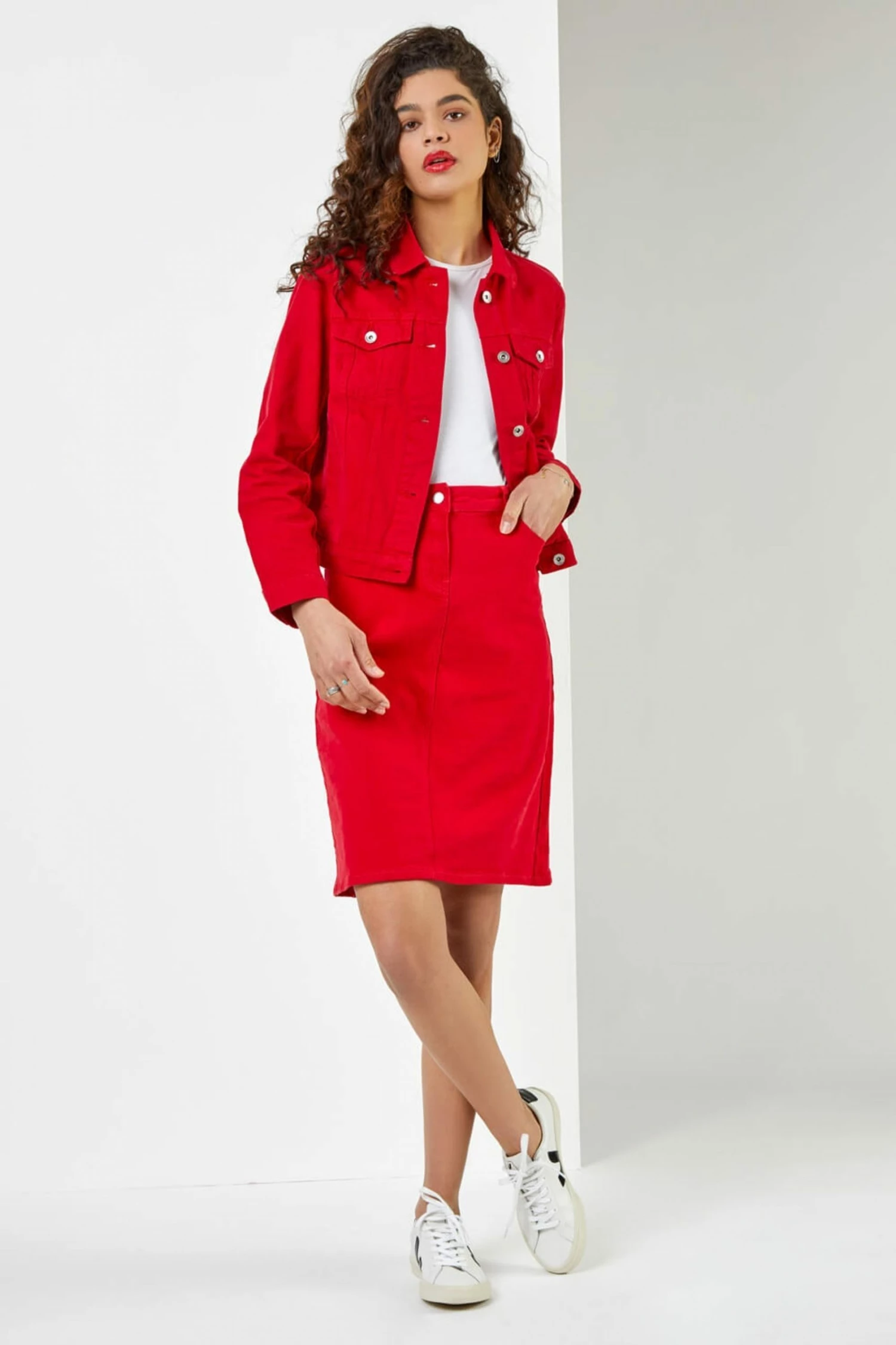 Roman Red Classic Washed Denim Jacket 3 Roman Red Classic Washed Denim Jacket - Image 2