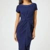 Roman Blue Embellished Twist Waist Midi Dress -Roman Sales Shop unnamed file 1103