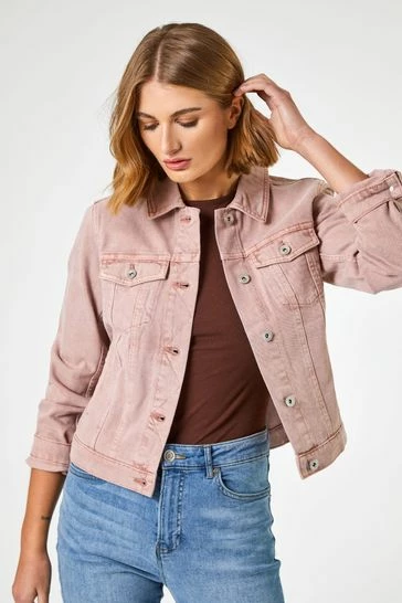 Roman Red Classic Washed Denim Jacket 9 Roman Red Classic Washed Denim Jacket - Image 8