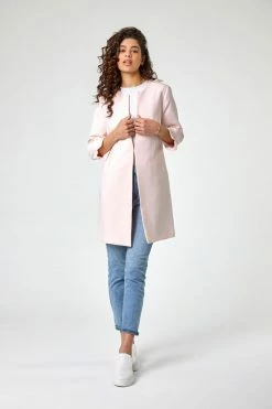 Roman Pink Textured Longline Jacket 12 Roman Pink Textured Longline Jacket -Roman Sales Shop unnamed file 11040