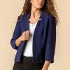Roman Navy Textured Notch Neck Jacket 2 Roman Navy Textured Notch Neck Jacket -Roman Sales Shop unnamed file 11057