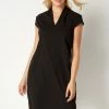 Roman Black V Neck Cocoon Dress -Roman Sales Shop unnamed file 1107
