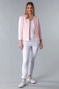 Roman Pink Textured Cropped Jacket 9 Roman Pink Textured Cropped Jacket -Roman Sales Shop unnamed file 11080