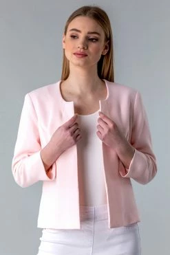 Roman Pink Textured Cropped Jacket 10 Roman Pink Textured Cropped Jacket -Roman Sales Shop unnamed file 11081
