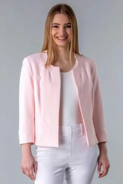 Roman Pink Textured Cropped Jacket 11 Roman Pink Textured Cropped Jacket -Roman Sales Shop unnamed file 11082