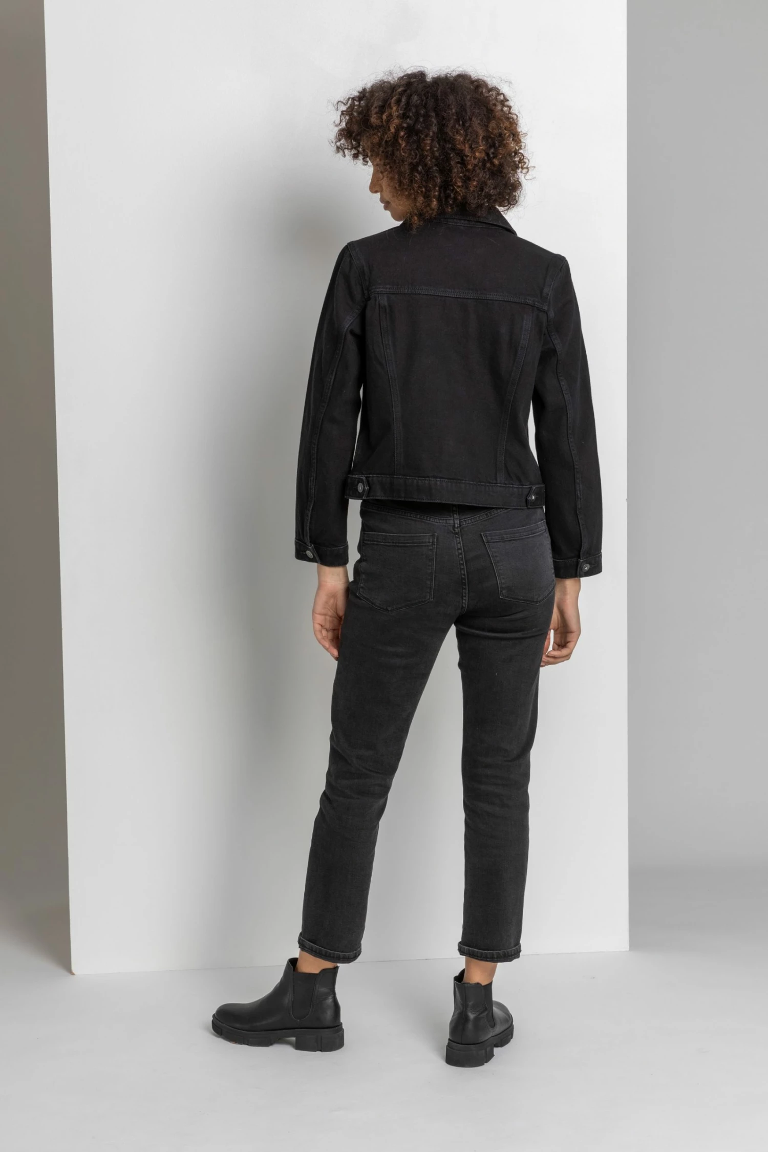 Roman Black Classic Washed Denim Jacket 5 Roman Black Classic Washed Denim Jacket - Image 3