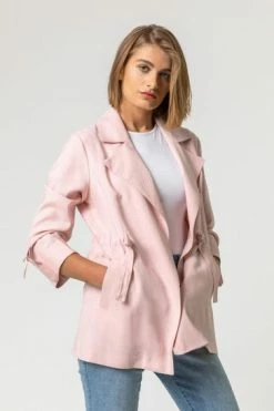 Roman Brown Tie Waist Longline Jacket 16 Roman Brown Tie Waist Longline Jacket -Roman Sales Shop unnamed file 11132