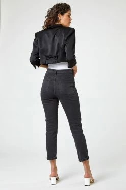 Roman Black Bow Back Cropped Jacket 9 Roman Black Bow Back Cropped Jacket -Roman Sales Shop unnamed file 11138