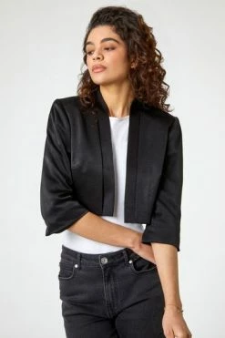 Roman Black Bow Back Cropped Jacket 11 Roman Black Bow Back Cropped Jacket -Roman Sales Shop unnamed file 11140