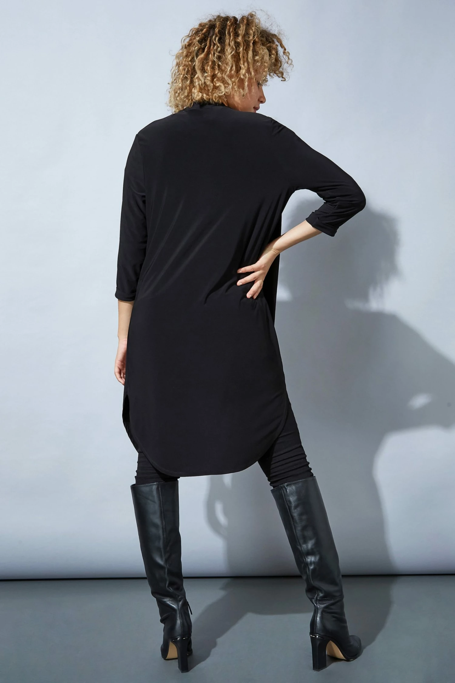 Roman Black Originals Longline Jersey Kimono 5 Roman Black Originals Longline Jersey Kimono - Image 3