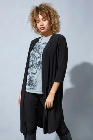 Roman Black Originals Longline Jersey Kimono 7 Roman Black Originals Longline Jersey Kimono - Image 5
