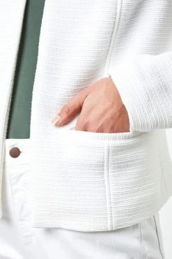 Roman White Textured Pocket Detail Jacket 12 Roman White Textured Pocket Detail Jacket -Roman Sales Shop unnamed file 11171