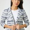 Roman White Textured Stripe Blazer Jacket 1 Roman White Textured Stripe Blazer Jacket -Roman Sales Shop unnamed file 11220