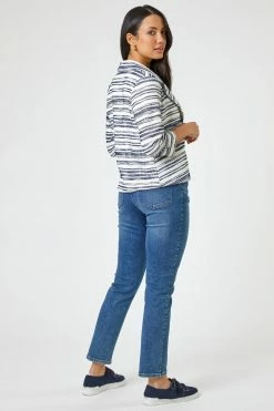 Roman White Textured Stripe Blazer Jacket 9 Roman White Textured Stripe Blazer Jacket -Roman Sales Shop unnamed file 11222