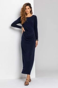 Roman Blue Sparkle Embellished Ruched Maxi Dress 13 Roman Blue Sparkle Embellished Ruched Maxi Dress -Roman Sales Shop unnamed file 1123