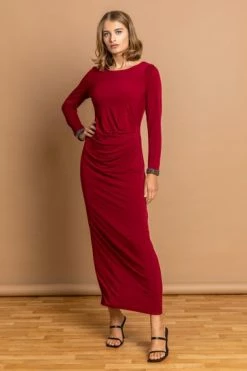 Roman Blue Sparkle Embellished Ruched Maxi Dress 14 Roman Blue Sparkle Embellished Ruched Maxi Dress -Roman Sales Shop unnamed file 1124