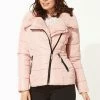 Roman Pink Faux Fur Collar Padded Biker Coat 1 Roman Pink Faux Fur Collar Padded Biker Coat -Roman Sales Shop unnamed file 11250
