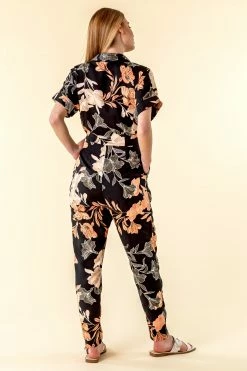 Roman Black Belted Floral Print Jumpsuit 9 Roman Black Belted Floral Print Jumpsuit -Roman Sales Shop unnamed file 11306