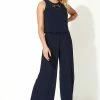 Roman Navy Necklace Trim Jumpsuit 1 Roman Navy Necklace Trim Jumpsuit -Roman Sales Shop unnamed file 11309