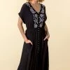 Roman Black Embroidered Button Through Midi Dress 1 Roman Black Embroidered Button Through Midi Dress -Roman Sales Shop unnamed file 1131