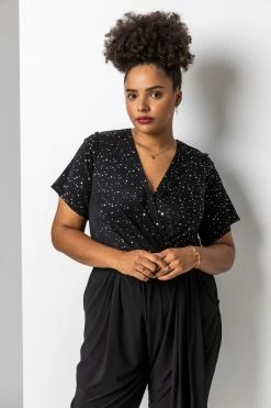 Roman Silver Curve Sparkle Wrap Jumpsuit 12 Roman Silver Curve Sparkle Wrap Jumpsuit -Roman Sales Shop unnamed file 11370