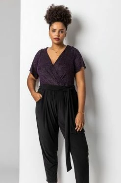 Roman Silver Curve Sparkle Wrap Jumpsuit 15 Roman Silver Curve Sparkle Wrap Jumpsuit -Roman Sales Shop unnamed file 11373