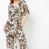 Roman Brown Petite Belted Floral Print Jumpsuit 1 Roman Brown Petite Belted Floral Print Jumpsuit -Roman Sales Shop unnamed file 11374